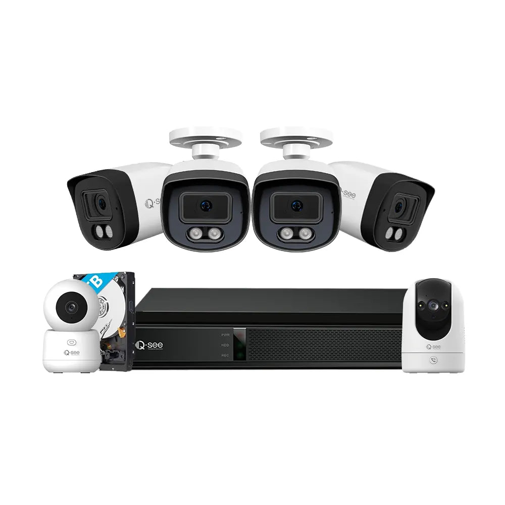 Q-See Wi-Fi 4K Indoor 1-Camera Micro Sd Internet Cloud-based Security Camera  System in the Security Cameras department at